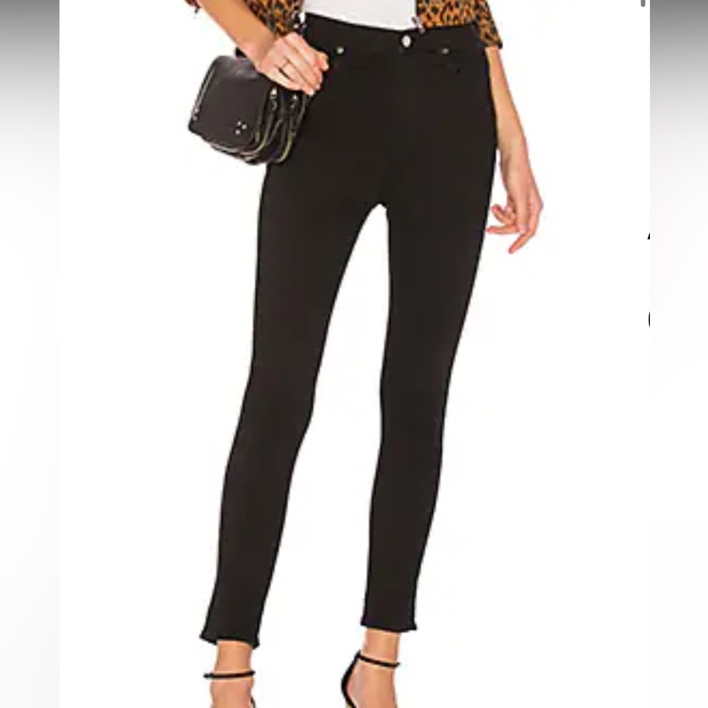 Agolde Roxanne Super High Rise Skinny in Jet